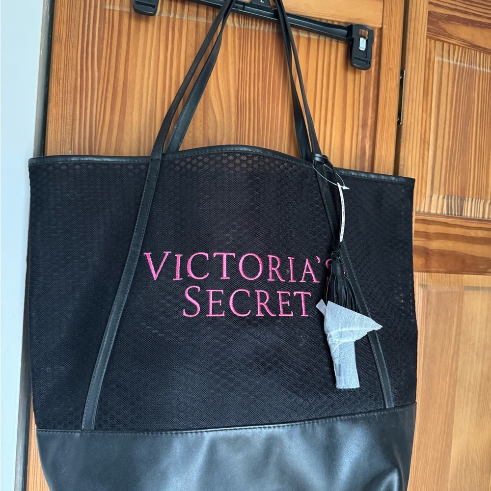 Victoria's Secret Black and Pink Tote